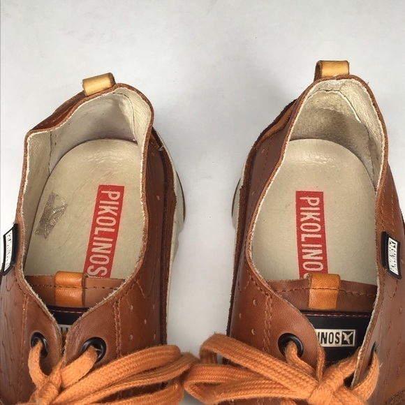 PIKOLINOS NERJA Casual sneakers in Brown Leather Euro Size 40. - Picture 6 of 12